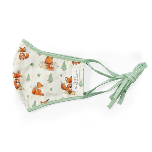 Bunnies By the Bay Cloth Child Face Mask - Foxy