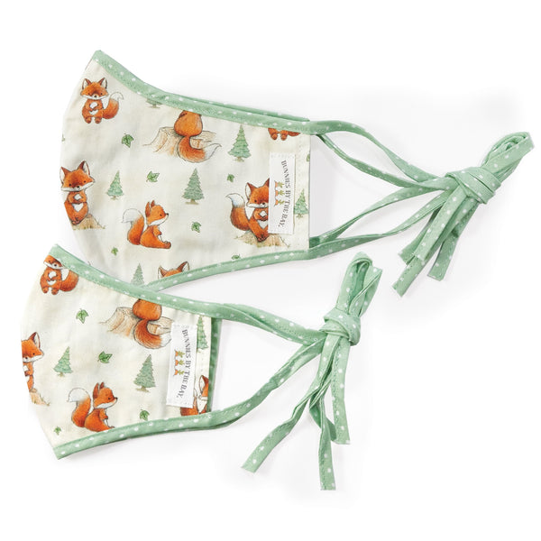 Bunnies By the Bay Cloth Child Face Mask - Foxy