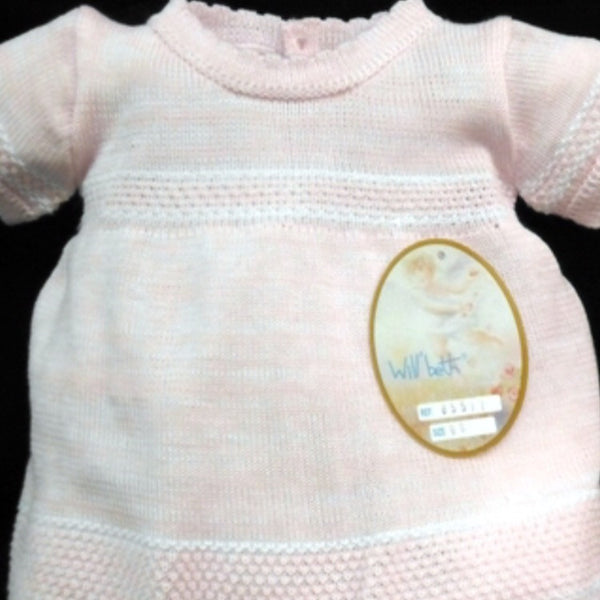 Will'beth Pink Bring Me Home Knit Romper