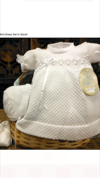 Will'beth White Knit Bring Me Home Dress