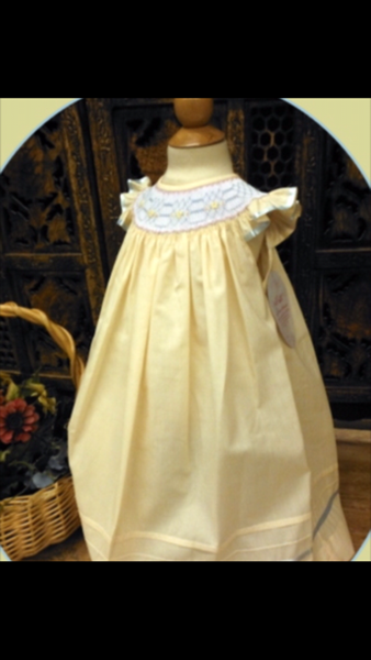 Will'beth Yellow Smocked Dress