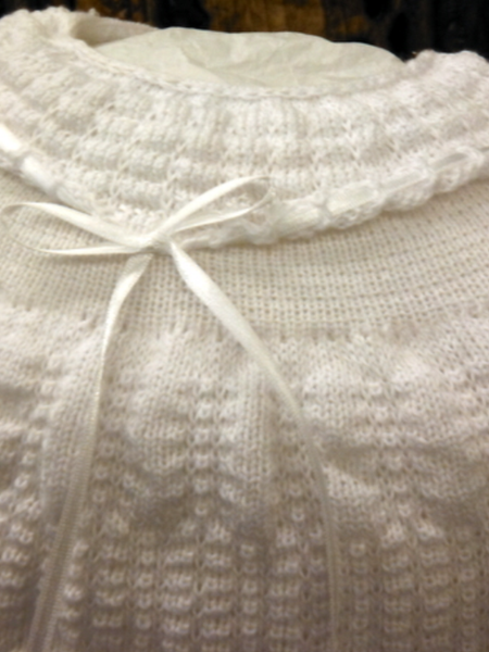 Will'beth White Knit Preemie Outfit