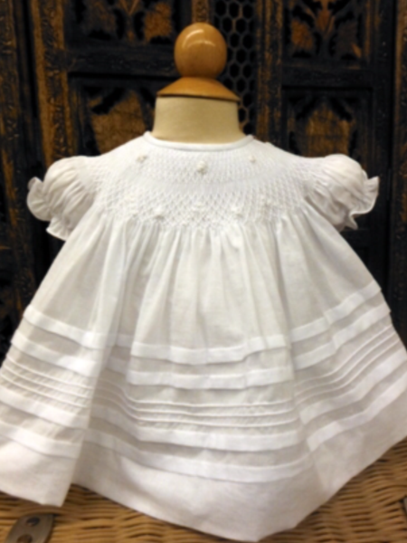 Will'beth White Bishop Dress