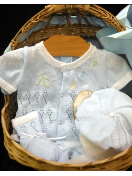 Will'beth Boys Bubble- Blue Knit Bring Me Home a Outfit