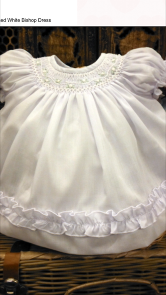 Will'beth White Bring Me Home Infant Bishop Dress
